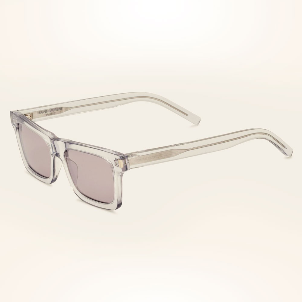 Saint Laurent SL 232 BETTY 63 Grey & Black Shiny Sunglasses | Sunglass Hut  USA